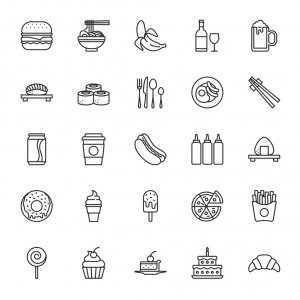 50 Food & Drink Free Icons