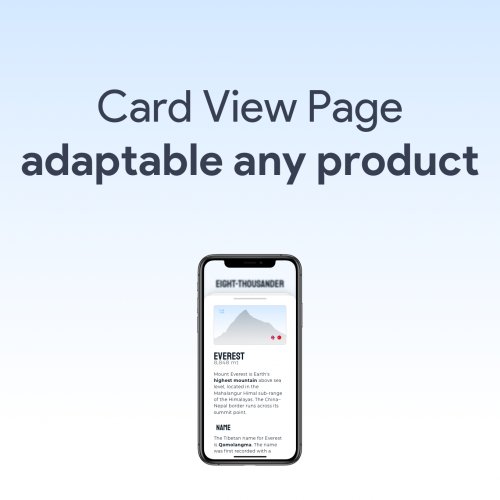 List and Card View UI Kit with Eight-thousander - Design Anything