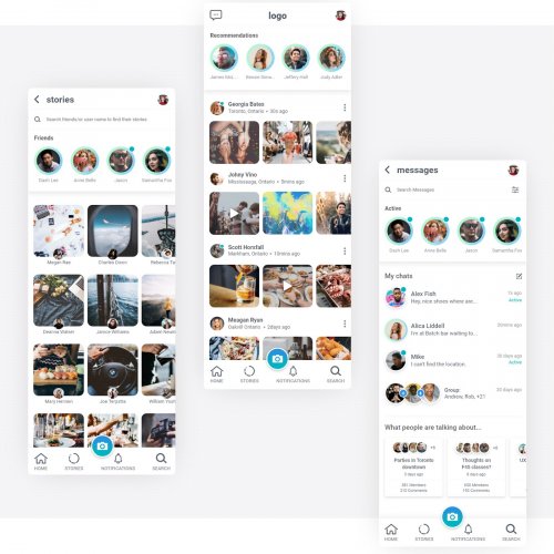 Social Free UI Kit for Adobe XD - Design Anything