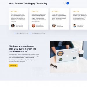 SaaS Business - Free Landing Page for Sketch