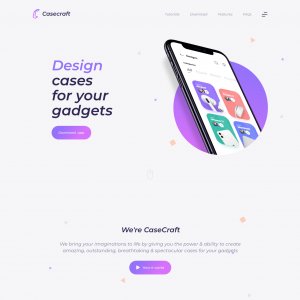 Case Craft Landing Kit for Adobe XD