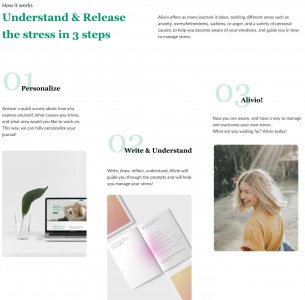 Alivio Landing Page for Figma
