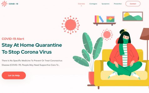 COVID-19 Landing Page for Figma