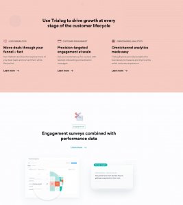 Trialog SaaS Landing Page for Sketch