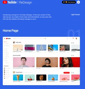YouTube Redesign Concept