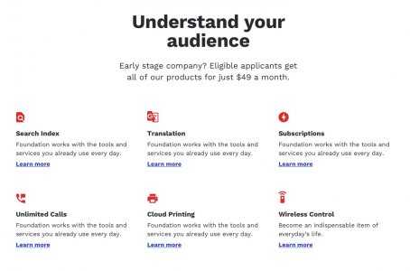 Foundation - Free Landing Page Design