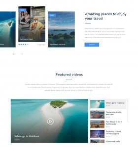 Rhea - Travel Landing Page