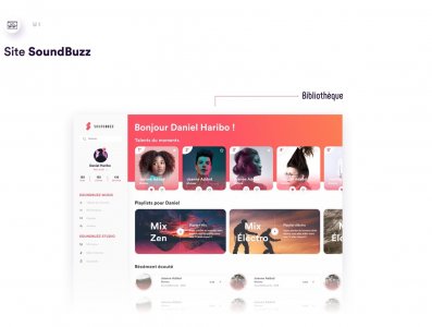 SoundBuzz Music App Free UI Kit