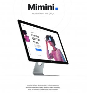 Mimini Free Landing Page