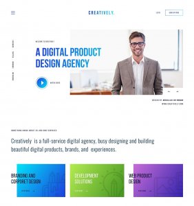 Creatively Agency Landing Page