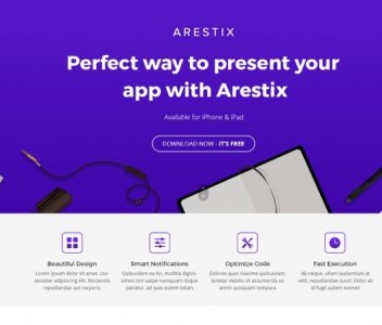 Arestix App Landing Page