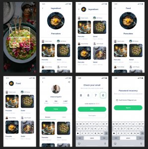 Chefio Recipe Free App UI Kit for Figma