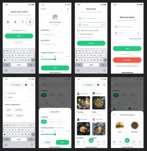 Chefio Recipe Free App UI Kit for Figma