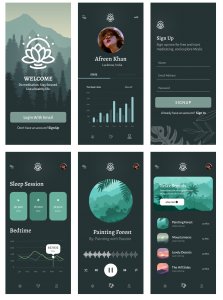Medic Free Meditation App for Figma