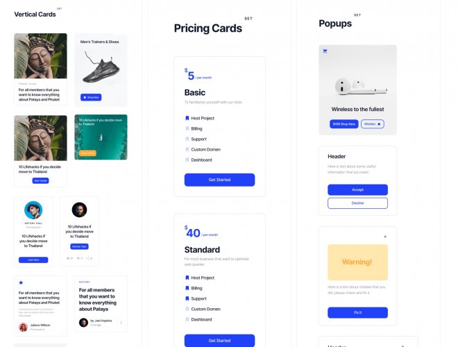 Deca Free UI Kit for Sketch and Figma - Design Anything