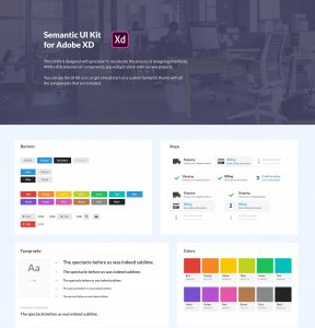 Semantic UI Kit for Adobe XD