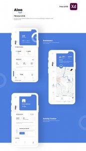 Aloo - Fitness UI Kit for Adobe XD