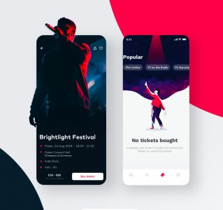 Ticketapp - Figma and Sketch Template