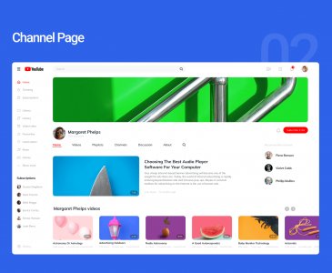 YouTube Redesign Concept