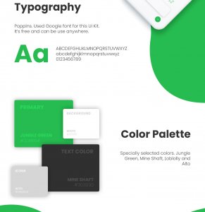 Green Taxi Free App UI Kit