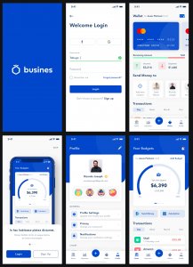 Busines - Bank App for Sketch