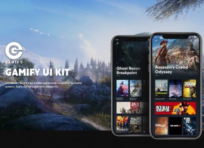 Gamify - Free Adobe XD UI Kit