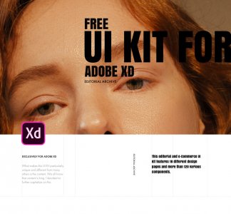 Fashion Editorial UI Kit for Adobe XD