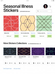 Stickers Shop App UI Kit