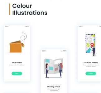 Error Illustration Screens