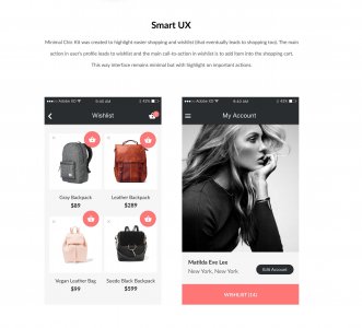 Minimal Chic - Free UI Kit