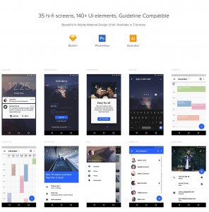 Material Design UI Kit