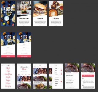 1357 Recipe App UI Kit