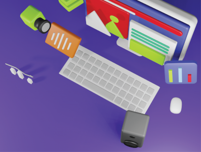 3D Computer Assets for UI