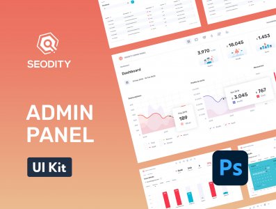Free PSD admin panel from Seodity Team
