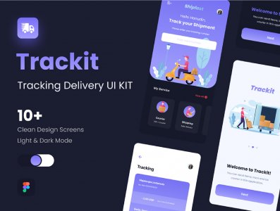 Tracking Delivery UI Kit (Freebies)