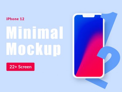 Free iPhone 12 Minimal Mockup