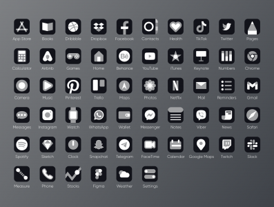 iOS 14 Gradient Icons