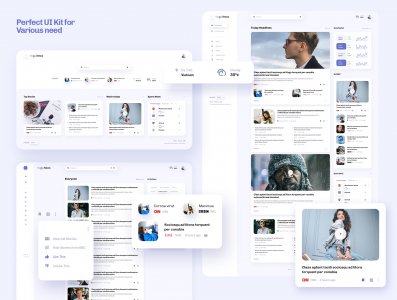 Negu News - News Portal & UX, UI Interface Kit