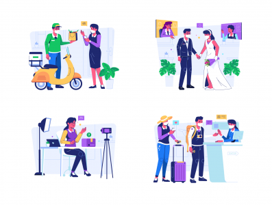 Illustraly - Work from Home Illustration set 2