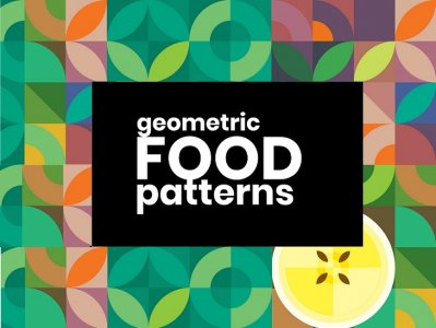 Geometric food patterns