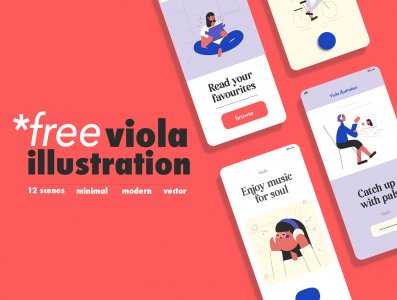 Viola FREE illustration & icon set
