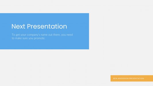 Next Presentation