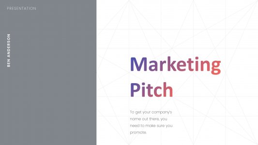 Marketing Pitch Presentation