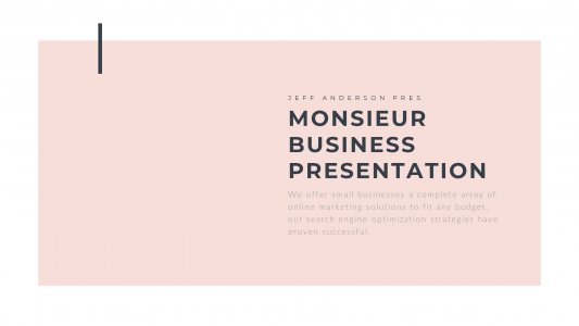 Monsieur Business Presentation