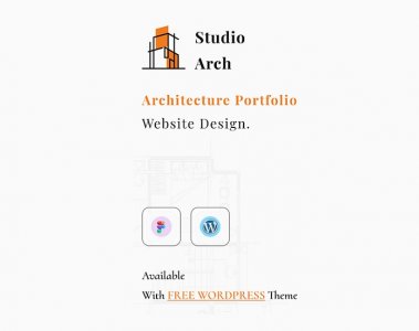 Studio Arch - Architecture Website UI in Figma