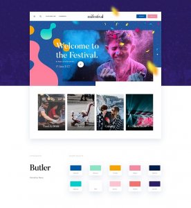 MI Festival - Free PSD Template