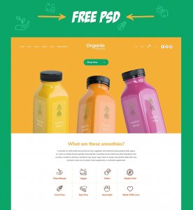 Organic Fresh Foods - PSD Freebie