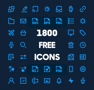 A Set of 1800 Icons