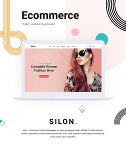 Silon – One Page E-Commerce PSD & HTML Template (Free)