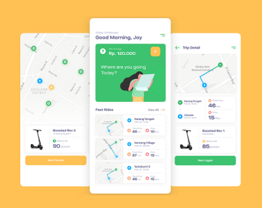 Freebies - UI Rent Scooter App
